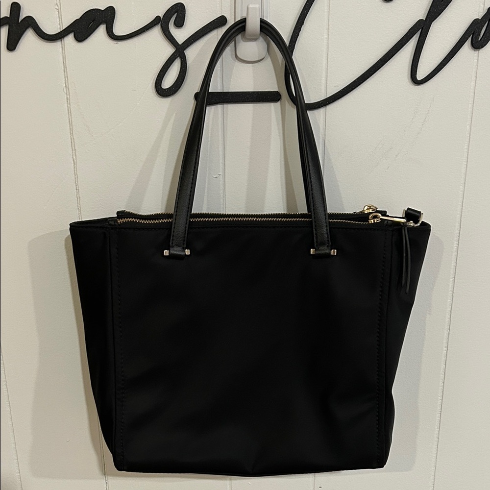 Kate Spade Triple Compartment Nylon Black Tote Bag - Picture 12 of 15